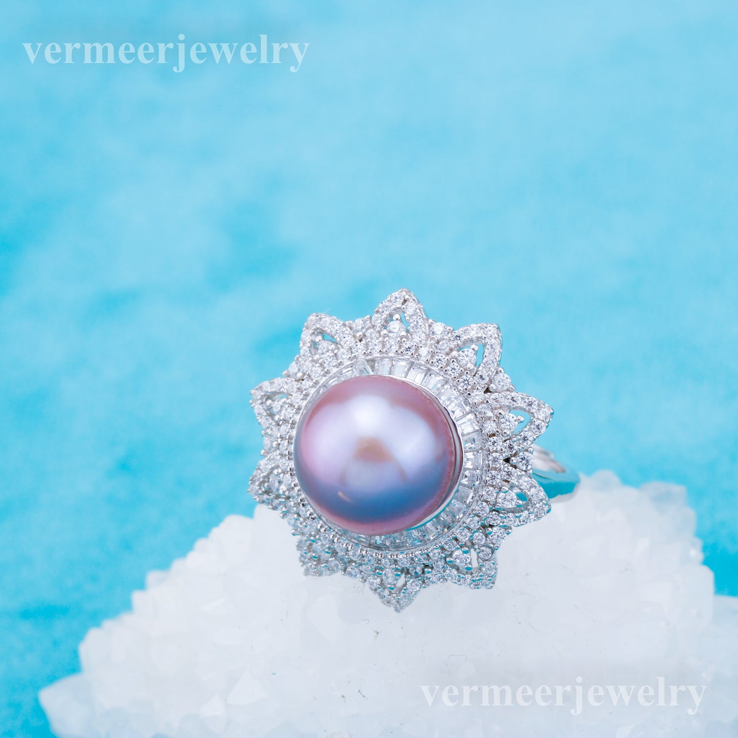 re010916 DIY 9-11mm Natural Freshwater pearl Ring accessory 925 sterling silver Adjustable size engagement ring for women