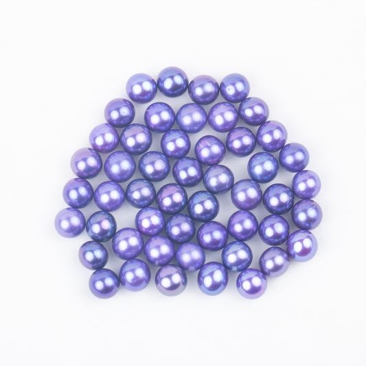 Wholesale 24colors 6-7mm AAAA+ grade loose freshwater pearl round shape no hole bead for pearl party