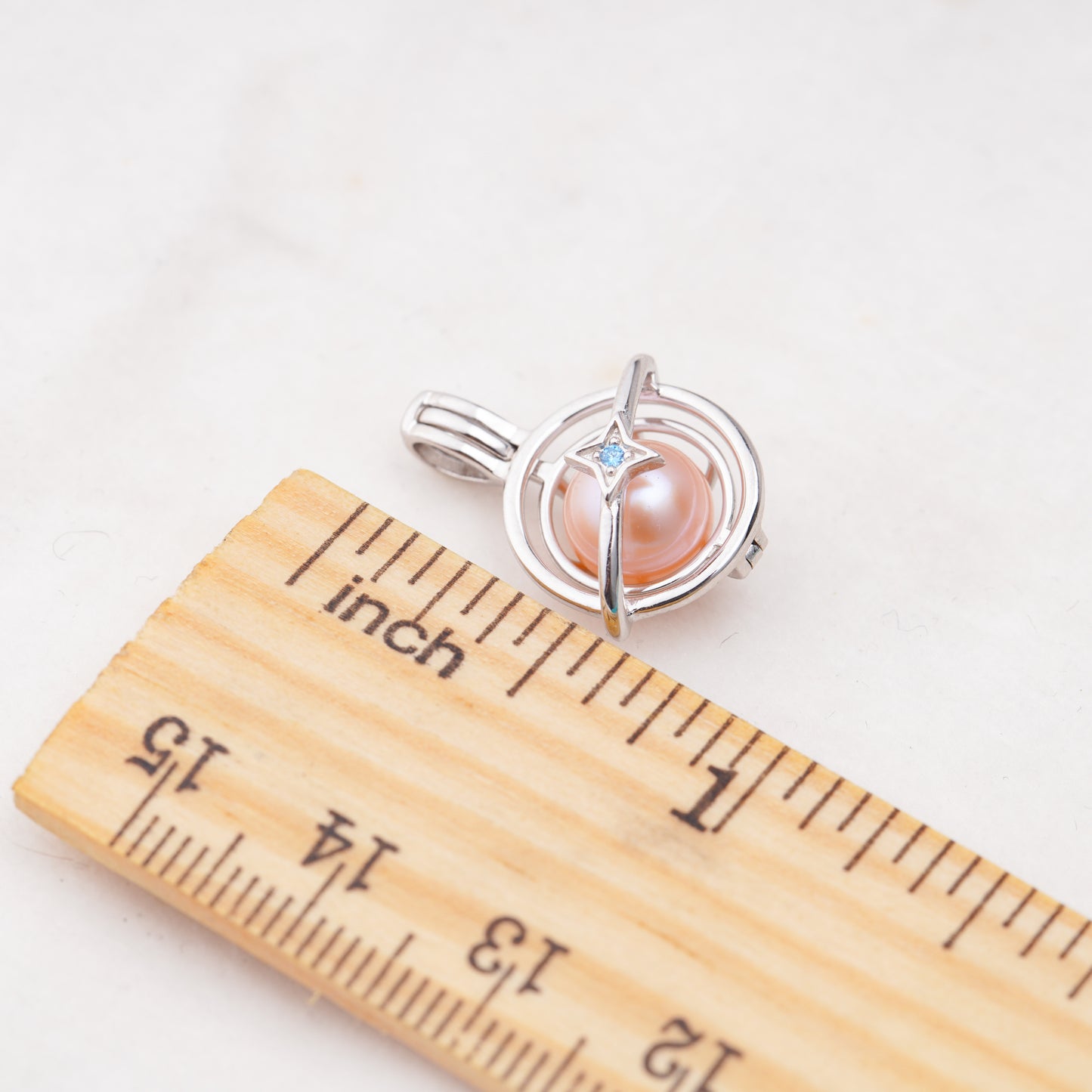 C030087 sterling silver Freshwater pearl cage pendant necklace jewelry locket for pearl party