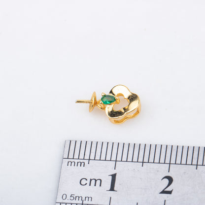 P010837 DIY 7-9mm Natural Freshwater pearl pendant accessory 925 sterling silver engagement jewelry necklace for women