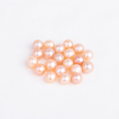 Wholesale 31colors 7-8mm AAA grade loose freshwater pearl round shape no hole bead for pearl party