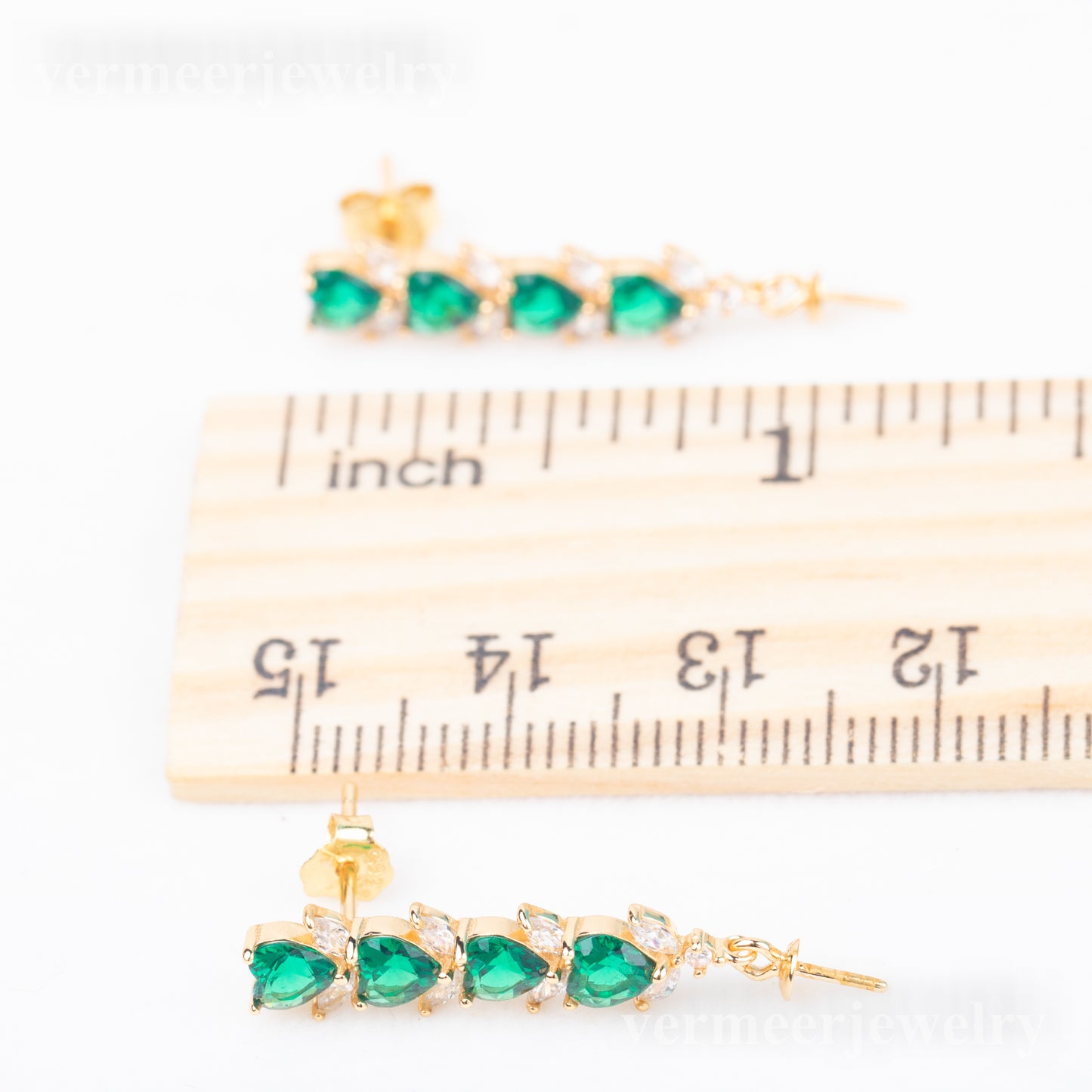 e010819 S925 pearl earring 925 sterling silver DIY 7-8mm Natural Freshwater pearl stud earring for women