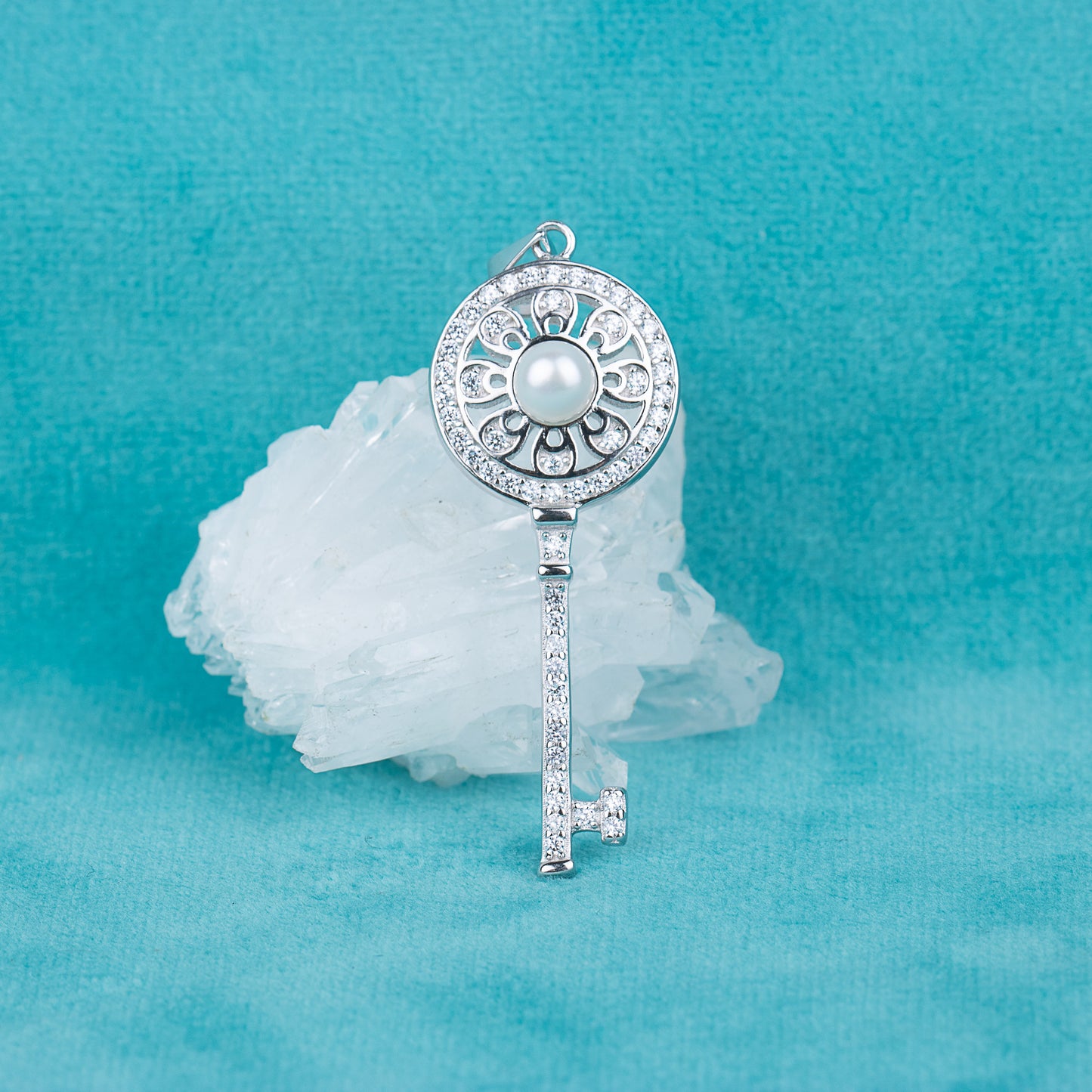 P030544 DIY 7-8mm Natural Freshwater pearl pendant accessory 925 sterling silver engagement jewelry necklace for women