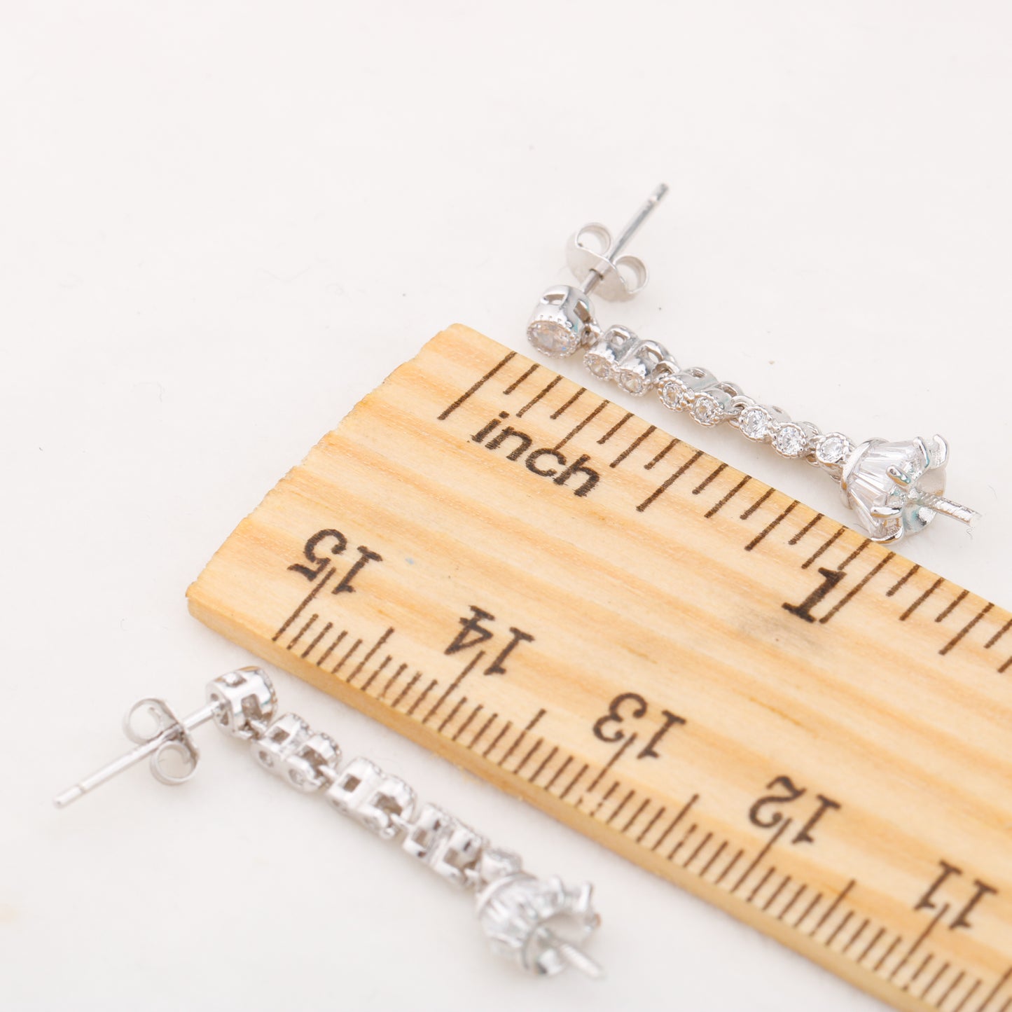 e010858 S925 pearl earring 925 sterling silver DIY 7-8mm Natural Freshwater pearl stud earring for women