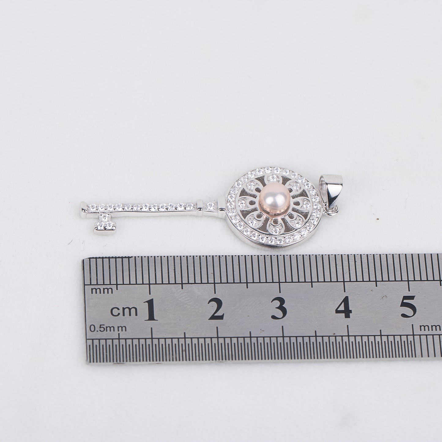 P030544 DIY 7-8mm Natural Freshwater pearl pendant accessory 925 sterling silver engagement jewelry necklace for women