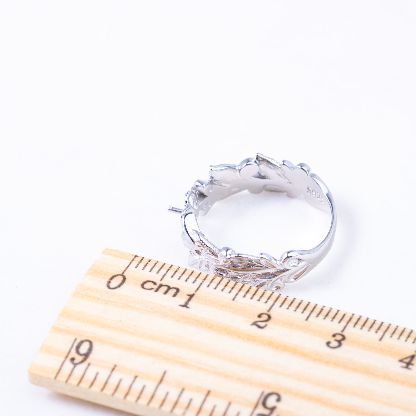 sr070882  DIY 6-8mm Natural Freshwater pearl Ring accessory 925 sterling silver Sized ring engagement jewelry ring for women