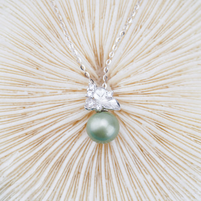 P011028 DIY 6-8mm Natural Freshwater pearl pendant accessory 925 sterling silver engagement jewelry necklace for women