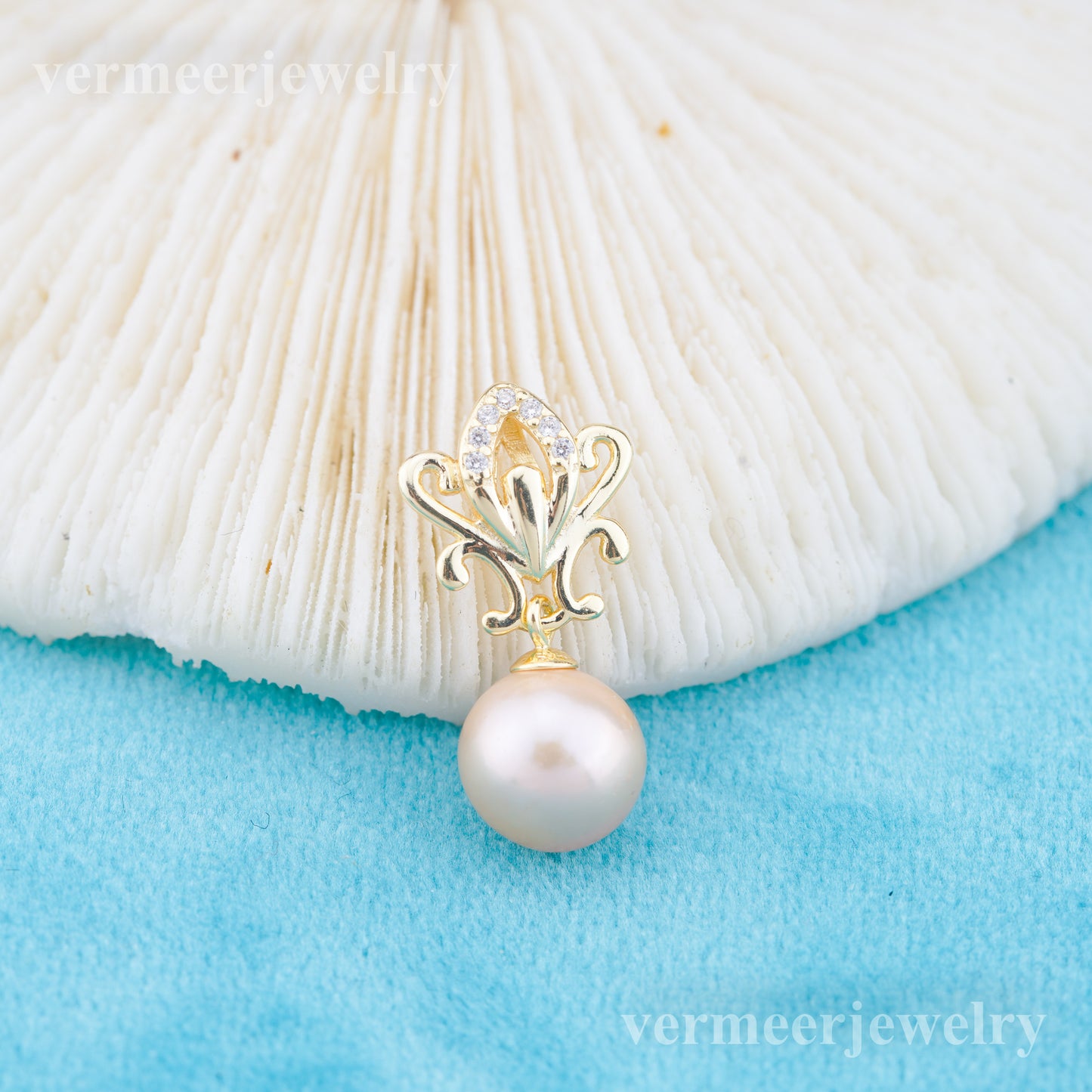 P011049 DIY 6-8mm Natural Freshwater pearl pendant accessory 925 sterling silver engagement jewelry necklace for women