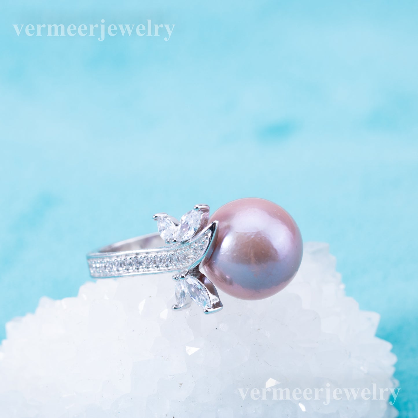 re010900 DIY 9-11mm Natural Freshwater pearl Ring accessory 925 sterling silver Adjustable size engagement ring for women