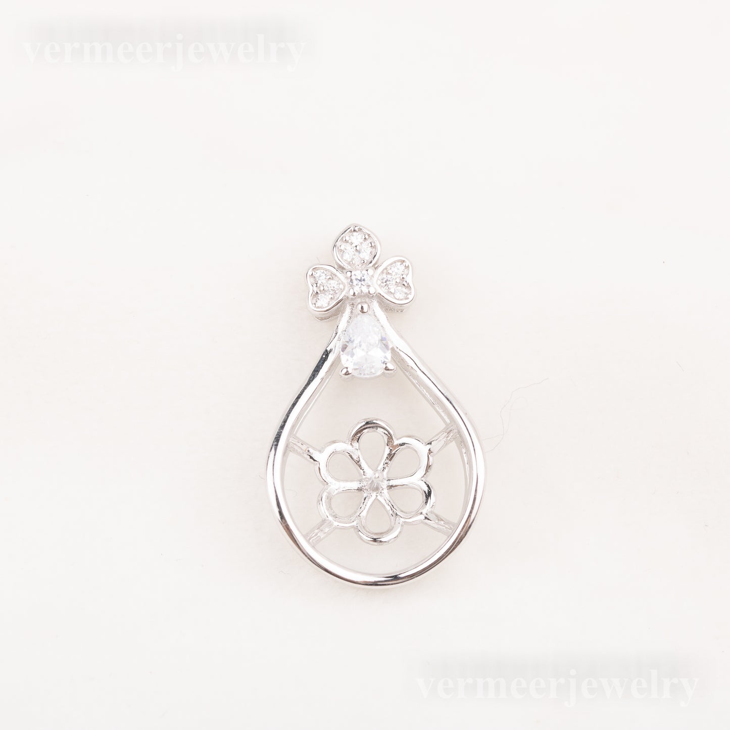 Pe010786 DIY 9-12mm Natural Freshwater pearl pendant accessory 925 sterling silver engagement jewelry necklace for women