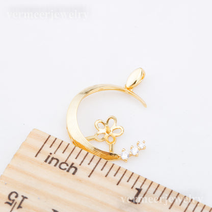 P011001 DIY 6-8mm Natural Freshwater pearl pendant accessory 925 sterling silver engagement jewelry necklace for women
