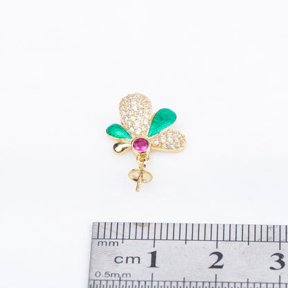 P010831 DIY 7-9mm Natural Freshwater pearl pendant accessory 925 sterling silver engagement jewelry necklace for women