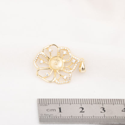 P010771 DIY 9-12mm Natural Freshwater pearl pendant accessory 925 sterling silver engagement jewelry necklace for women