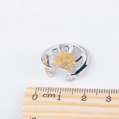 r040830 DIY 7-8mm Natural Freshwater pearl Ring accessory 925 sterling silver Adjustable size engagement jewelry ring for women