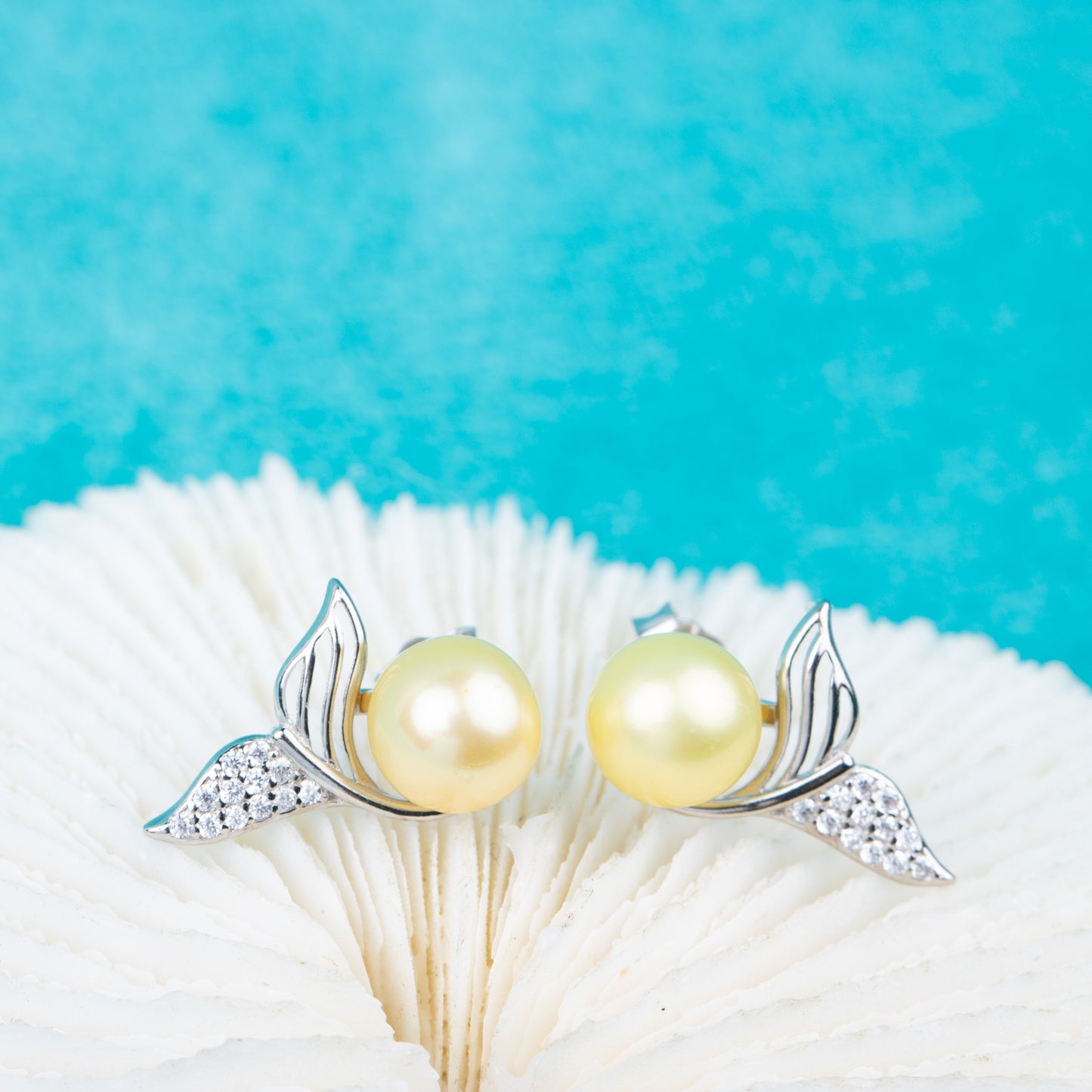 e010817 S925 pearl earring 925 sterling silver DIY 7-8mm Natural Freshwater pearl stud earring for women