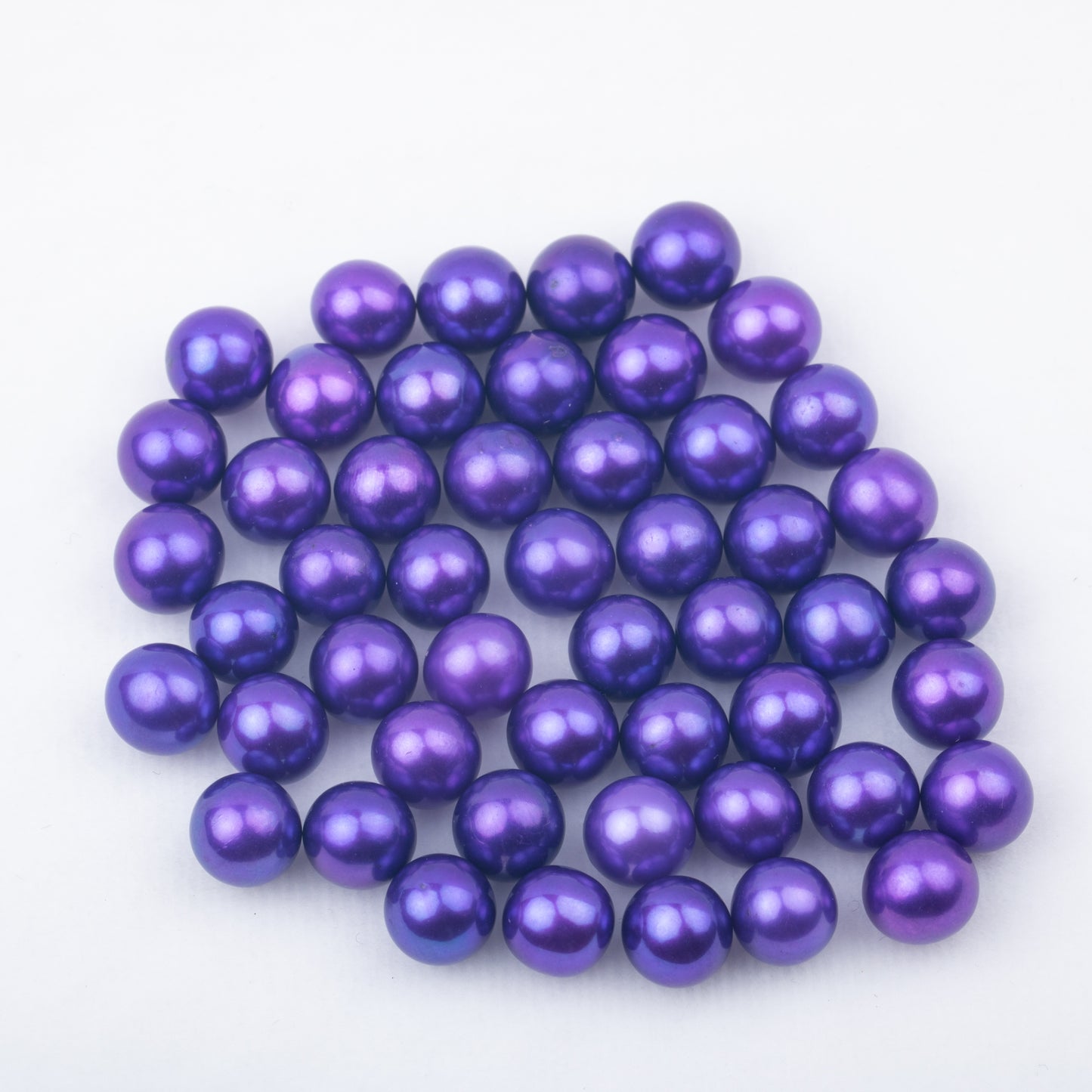 Wholesale  6-8mm AAAA grade loose freshwater pearl round shape no hole bead for pearl party