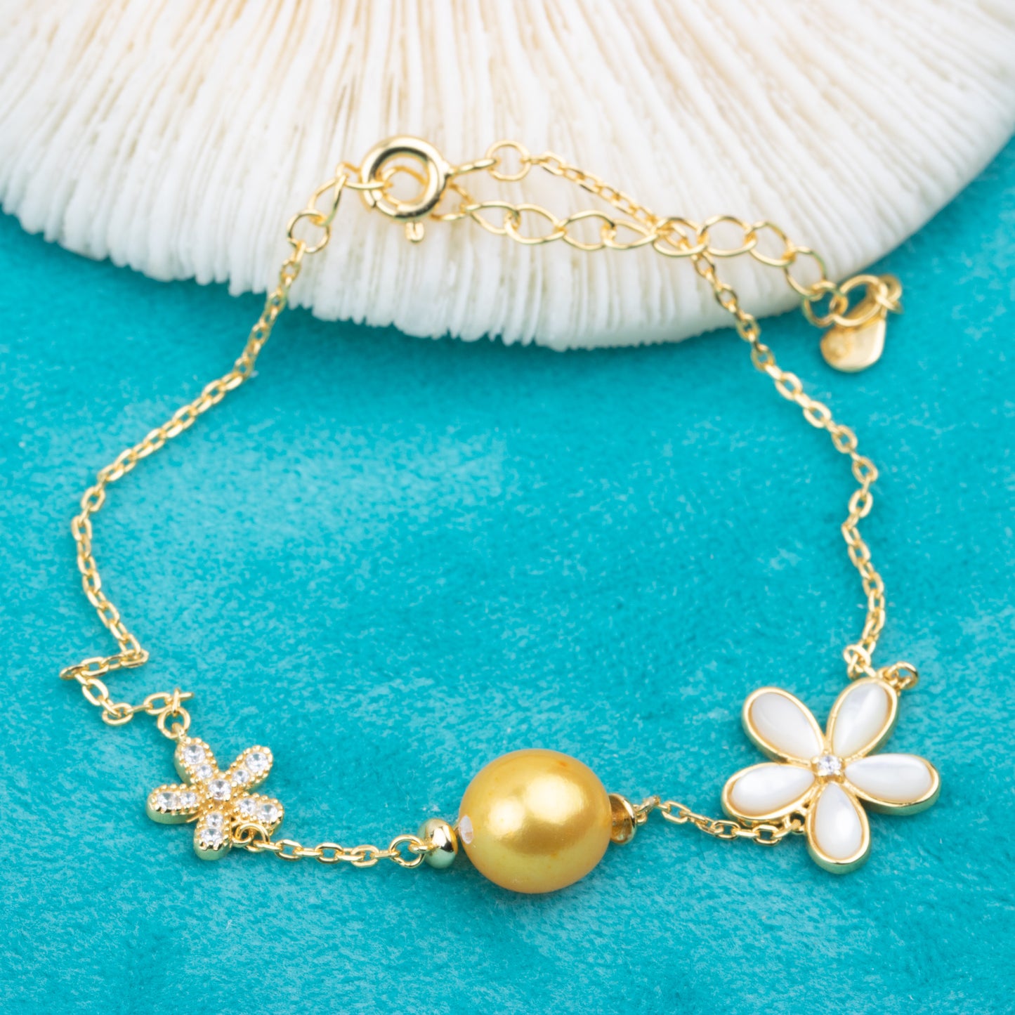 b010219 DIY 7-8mm Natural Freshwater pearl bracelet accessory 925 sterling silver adjustable bangle for women