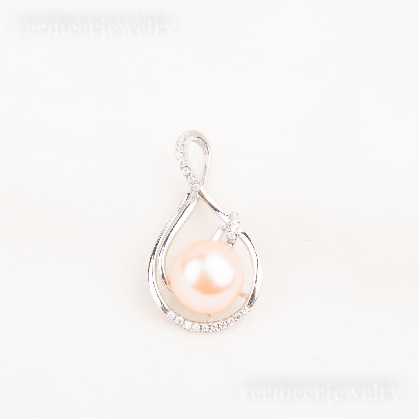 P010782 DIY 9-12mm Natural Freshwater pearl pendant accessory 925 sterling silver engagement jewelry necklace for women