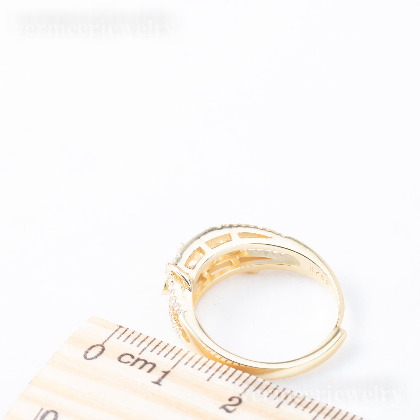 r010877 DIY 6-8mm Natural Freshwater pearl Ring accessory 925 sterling silver Adjustable size engagement jewelry ring for women