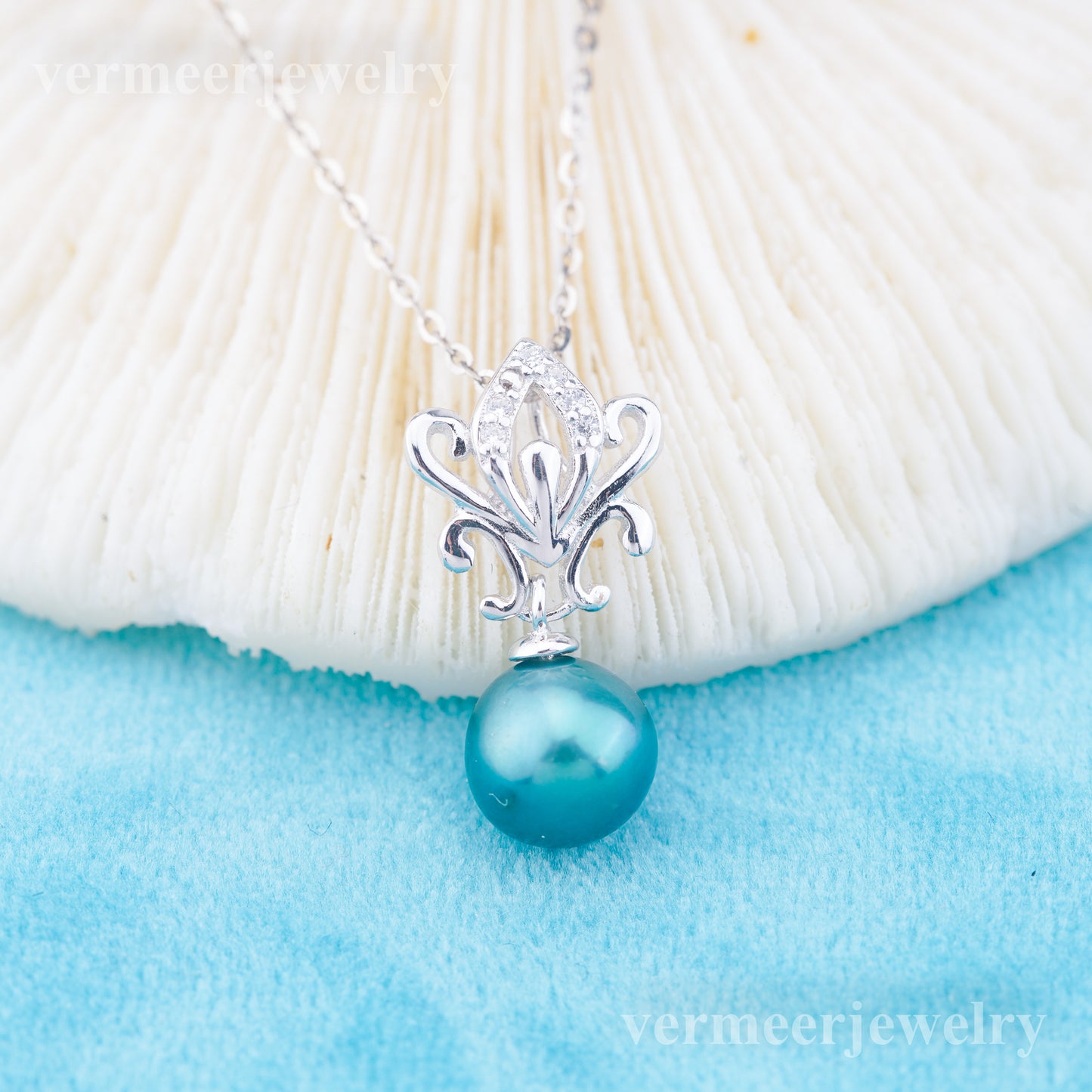 P011049 DIY 6-8mm Natural Freshwater pearl pendant accessory 925 sterling silver engagement jewelry necklace for women