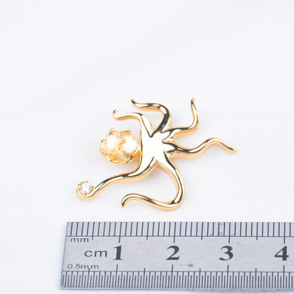 P030941 DIY 6-8mm Natural Freshwater pearl pendant accessory 925 sterling silver engagement jewelry necklace for women