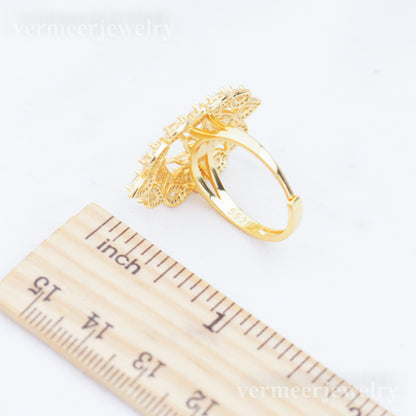 re010943 DIY 9-11mm Natural Freshwater pearl Ring accessory 925 sterling silver Adjustable size engagement ring for women