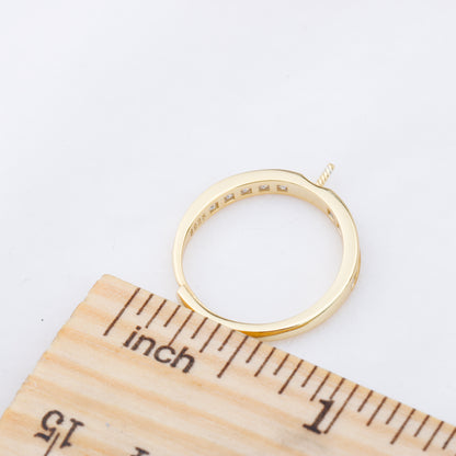 r010905 DIY 6-8mm Natural Freshwater pearl Ring accessory 925 sterling silver Adjustable size engagement jewelry ring for women