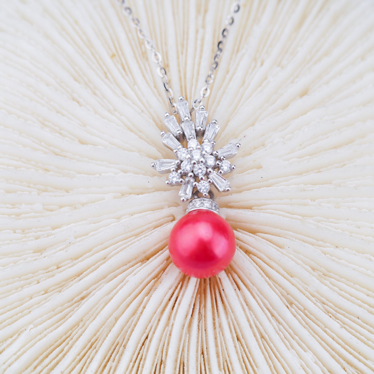 P011041 DIY 6-8mm Natural Freshwater pearl pendant accessory 925 sterling silver engagement jewelry necklace for women