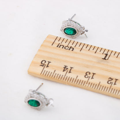 e010887 S925 pearl earring 925 sterling silver DIY 7-8mm Natural Freshwater pearl stud earring for women