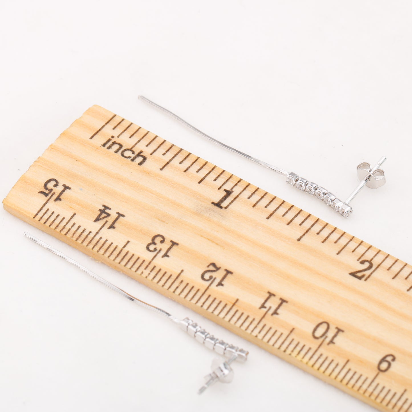 e010845 S925 pearl earring 925 sterling silver DIY 7-8mm Natural Freshwater pearl stud earring for women