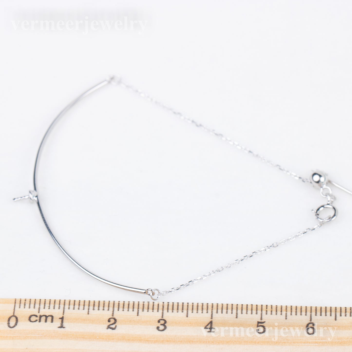 b040223  DIY 7-8mm Natural Freshwater pearl bracelet accessory 925 sterling silver adjustable chain bracelet for women