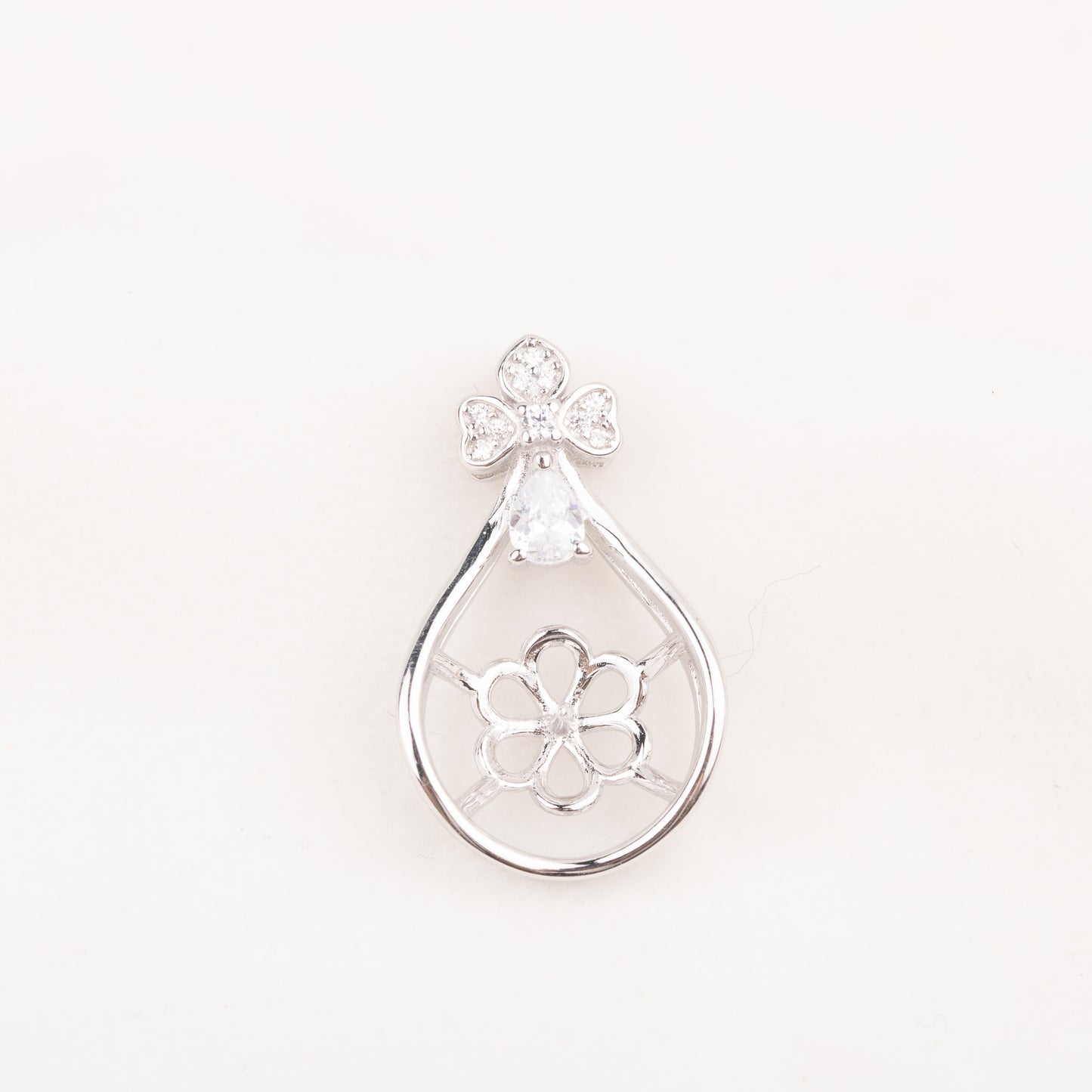 Pe010786 DIY 9-12mm Natural Freshwater pearl pendant accessory 925 sterling silver engagement jewelry necklace for women