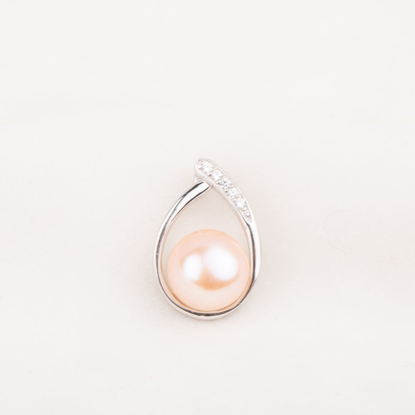 Pe010784 DIY 9-12mm Natural Freshwater pearl pendant accessory 925 sterling silver engagement jewelry necklace for women