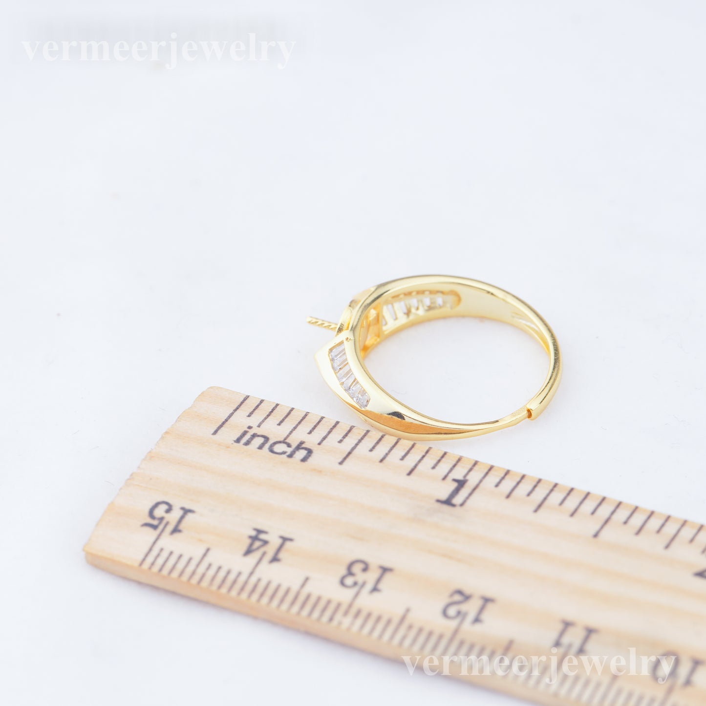 r010968 DIY 6-8mm Natural Freshwater pearl Ring accessory 925 sterling silver Adjustable size engagement jewelry ring for women