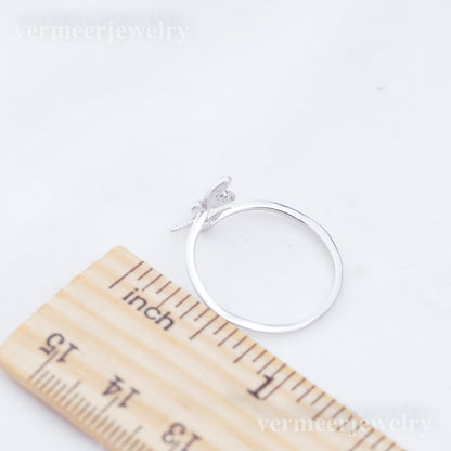 r010929 DIY 6-8mm Natural Freshwater pearl Ring accessory 925 sterling silver Adjustable size engagement jewelry ring for women