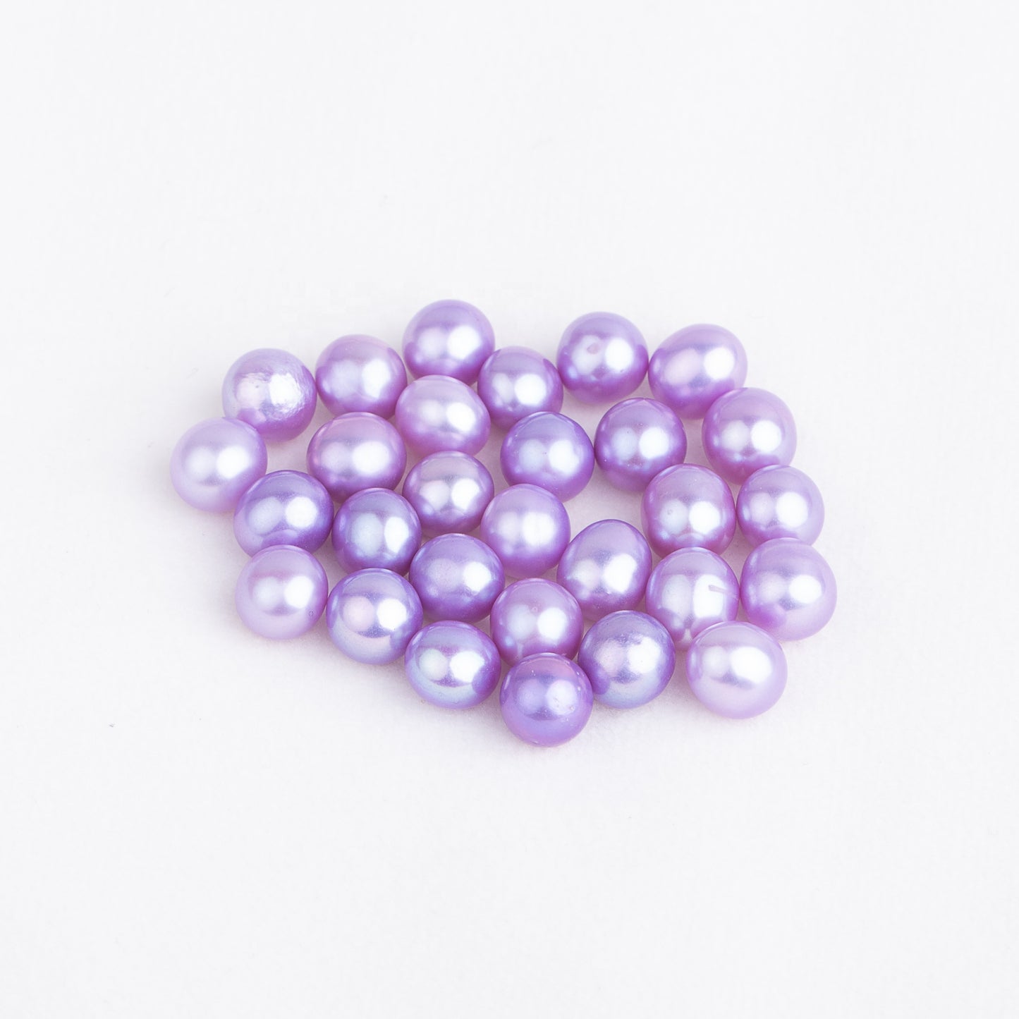 Wholesale 31colors 7-8mm AAA grade loose freshwater pearl round shape no hole bead for pearl party