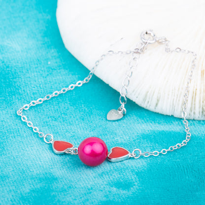 b010192 DIY 7-8mm Natural Freshwater pearl bracelet accessory 925 sterling silver adjustable chain bracelet for women