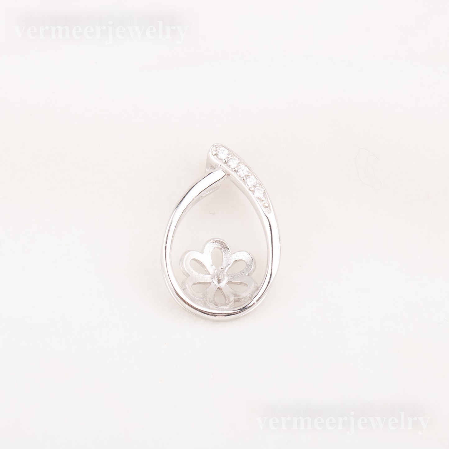 Pe010784 DIY 9-12mm Natural Freshwater pearl pendant accessory 925 sterling silver engagement jewelry necklace for women