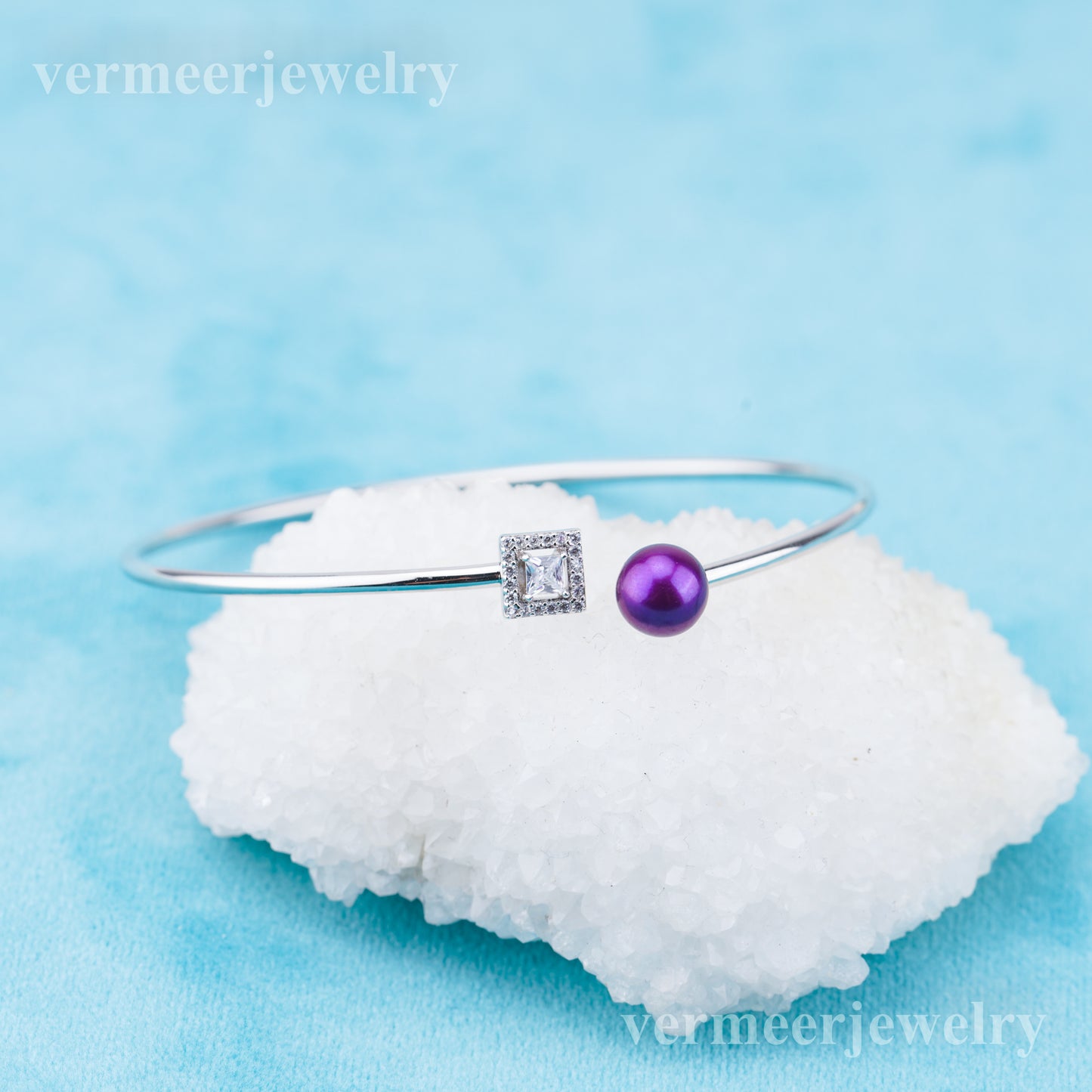 b010230  DIY 7-8mm Natural Freshwater pearl bracelet accessory 925 sterling silver adjustable chain bracelet for women