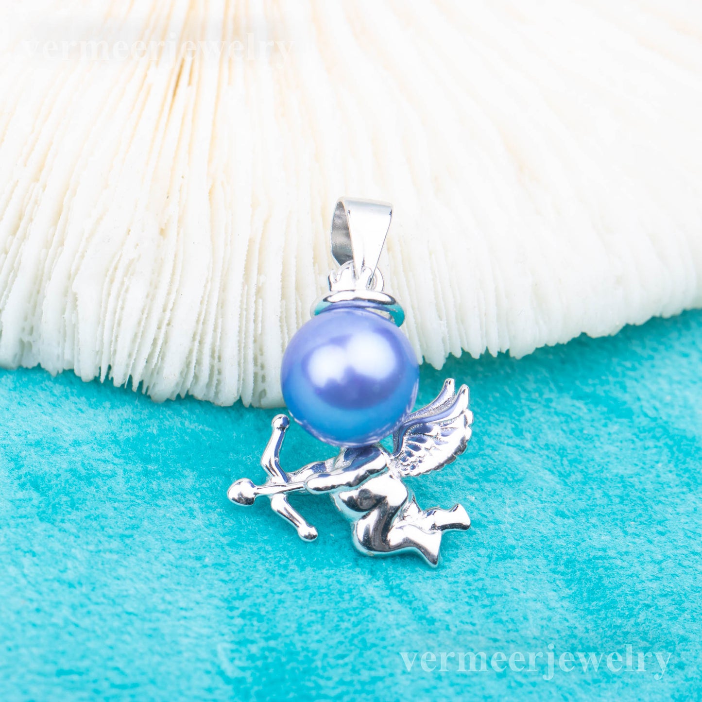 P030928 DIY 7-9mm Natural Freshwater pearl pendant accessory 925 sterling silver engagement jewelry necklace for women