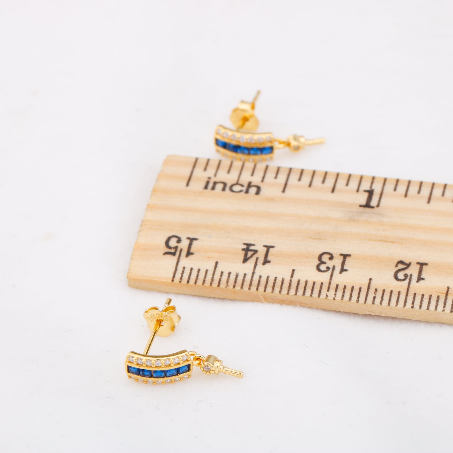 e010884 S925 pearl earring 925 sterling silver DIY 7-8mm Natural Freshwater pearl stud earring for women