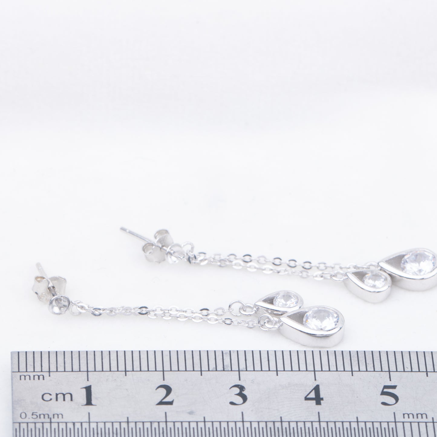 e010764 S925 pearl earring 925 sterling silver DIY 6-8mm Natural Freshwater pearl stud earring for women