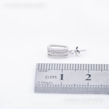 P020933 DIY 7-9mm Natural Freshwater pearl pendant accessory 925 sterling silver engagement jewelry necklace for women