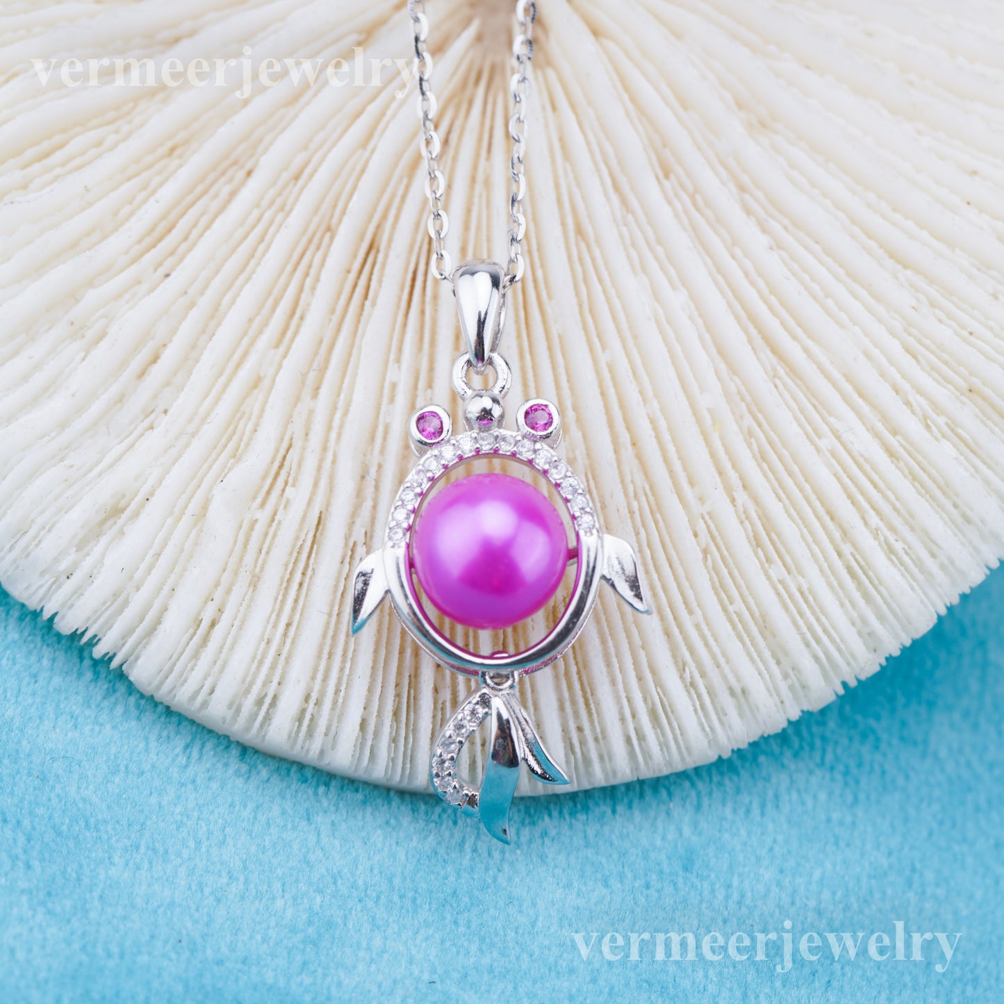 P011045 DIY 6-8mm Natural Freshwater pearl pendant accessory 925 sterling silver engagement jewelry necklace for women