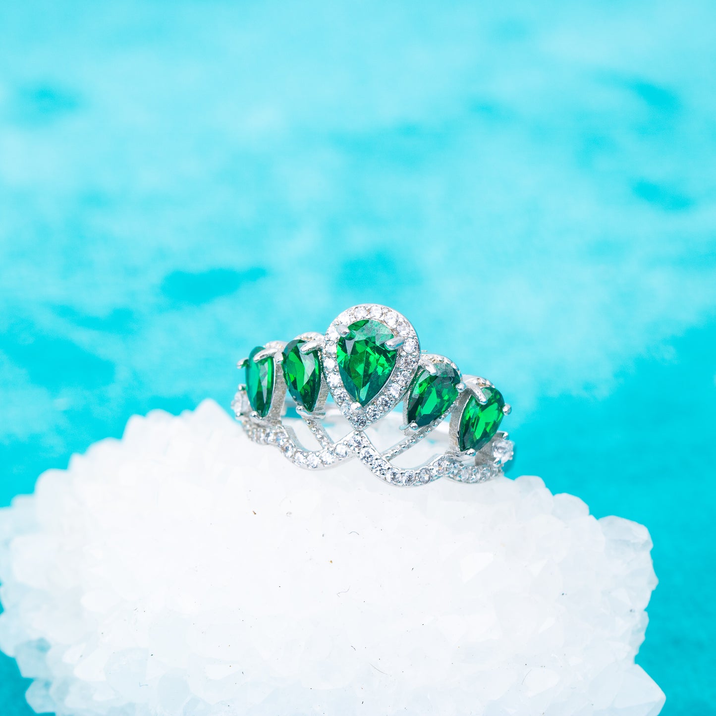 gr0011 925 sterling silver jewelry 5mm CZ stones engagement wedding rings birthday gemstone rings for woman