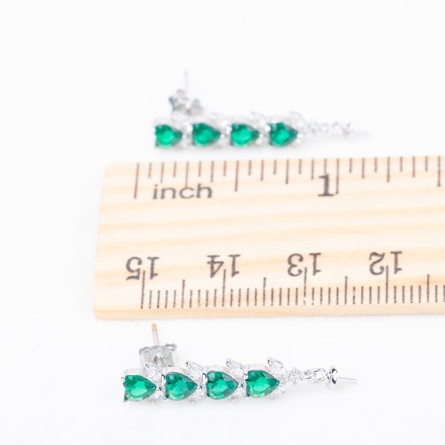 e010819 S925 pearl earring 925 sterling silver DIY 7-8mm Natural Freshwater pearl stud earring for women