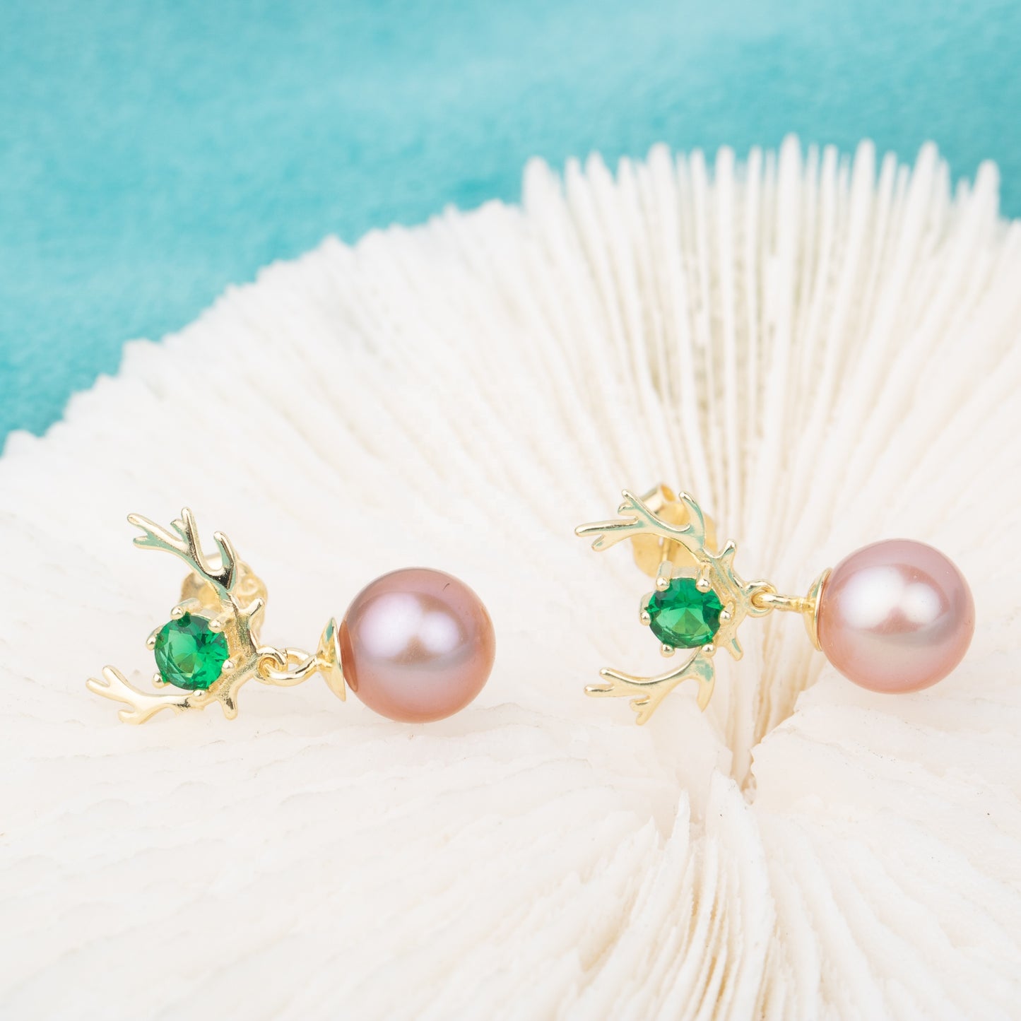 e010681 S925 pearl earring 925 sterling silver DIY 7-8mm Natural Freshwater pearl stud earring for women