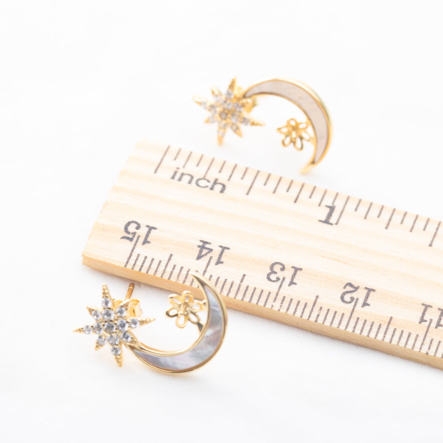 e010833 S925 pearl earring 925 sterling silver DIY 7-8mm Natural Freshwater pearl stud earring for women