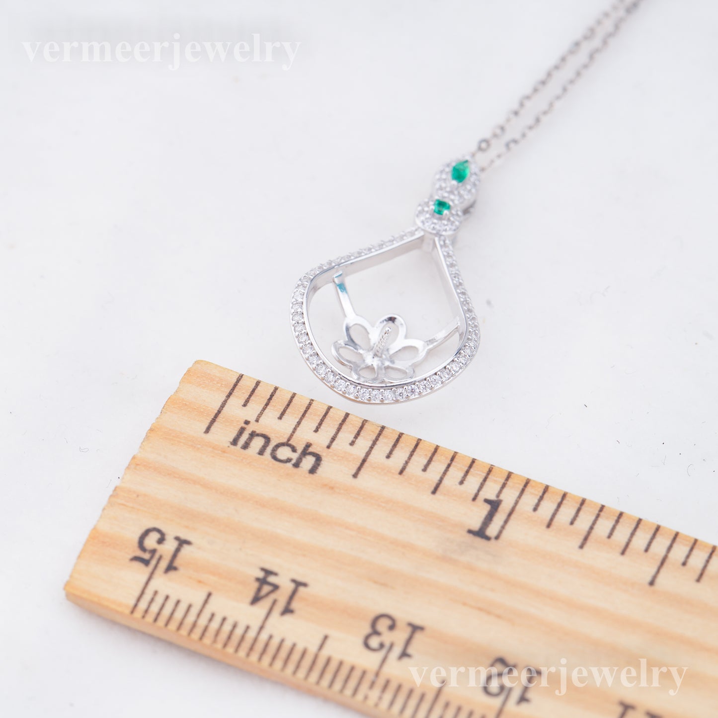 P011056 DIY 6-8mm Natural Freshwater pearl pendant accessory 925 sterling silver engagement jewelry necklace for women
