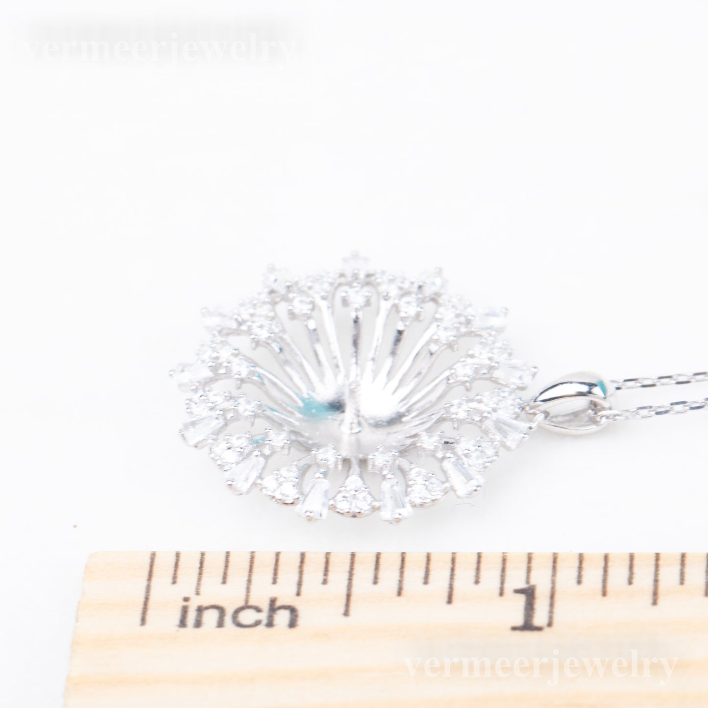 Pe01971  DIY 9-12mm Natural Freshwater pearl pendant accessory 925 sterling silver engagement jewelry necklace for women